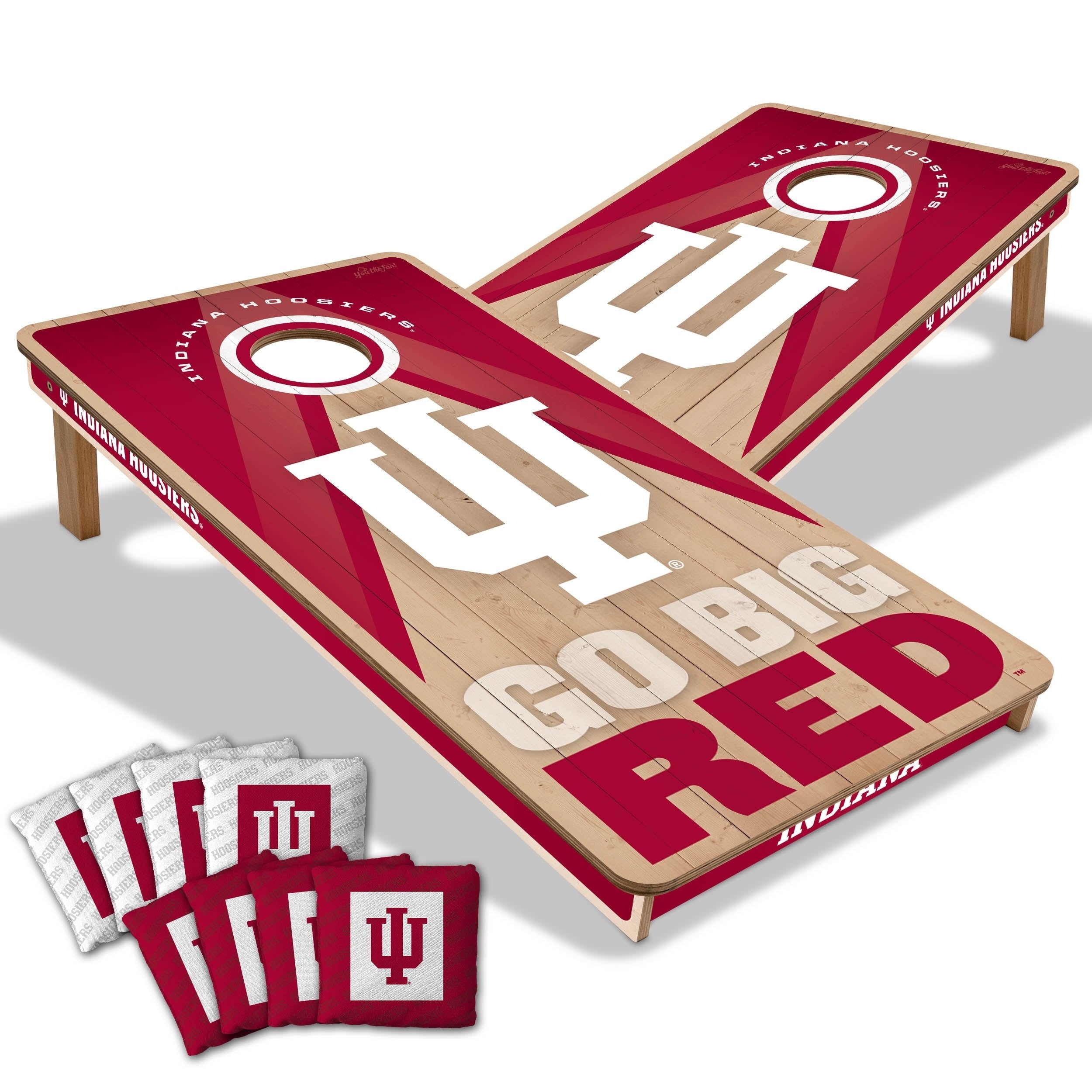 Indiana Hoosiers Ncaa 2X4 Professional Cornhole Board Set