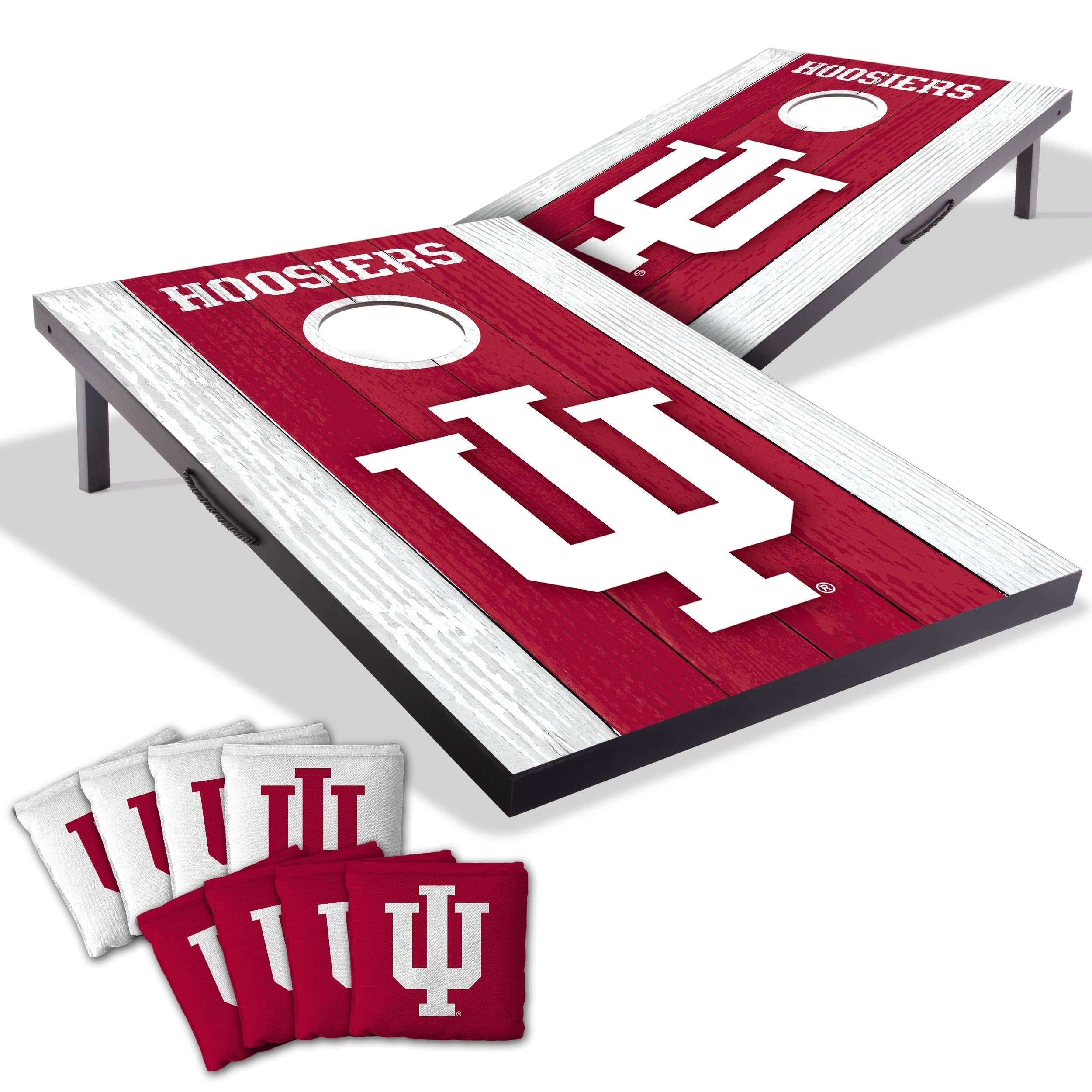 Indiana Hoosiers Ncaa Compact 2X3 Tailgate Cornhole Board Set