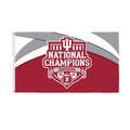 Indiana University Div 1 Champs Flag W 2 Grommets 3 Ft. X 5 Ft.