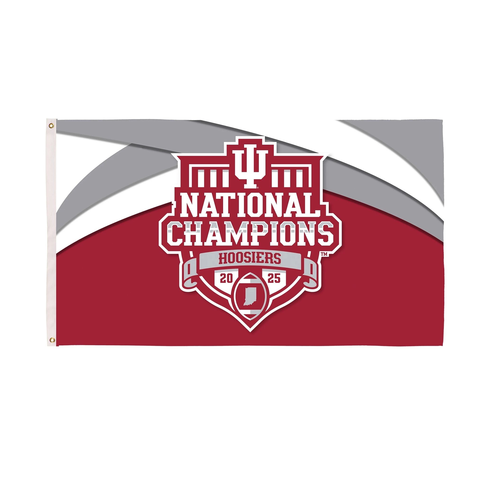 Indiana University Div 1 Champs Flag W 2 Grommets 3 Ft. X 5 Ft.