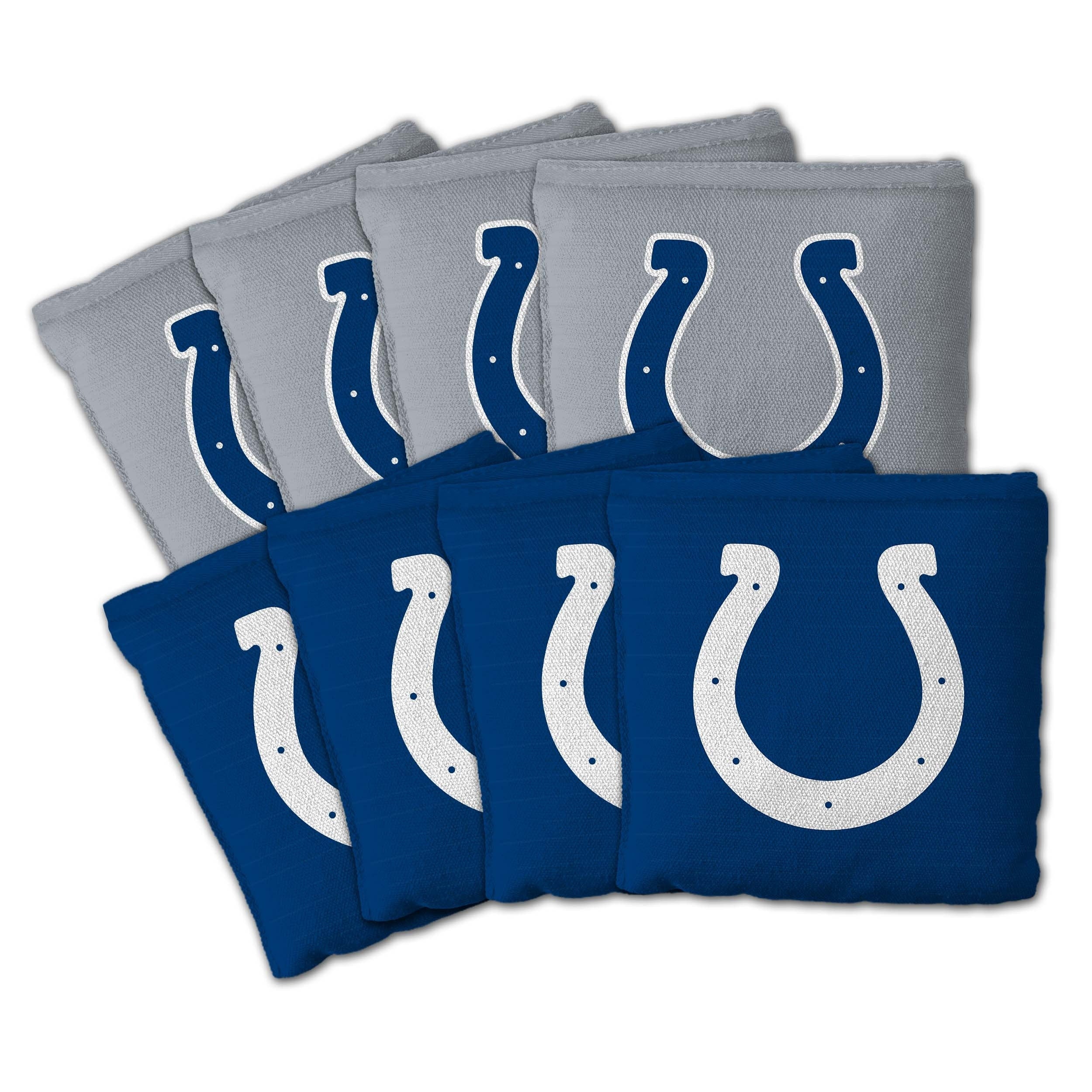 Indianapolis Colts Nfl Dual Sided Pro Stop Slide Cornhole Bags