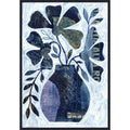 Indigo Blue Still Life No 2 By Susan Black Framed Canvas Wall Art Print