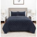 Indigo Polka Dots Queen Quilt