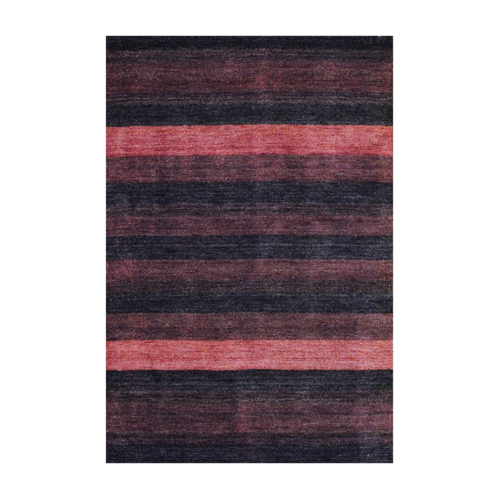 Handmade Herat Oriental Indo Tibetan Brown Wool Area Rug India 4 X 6