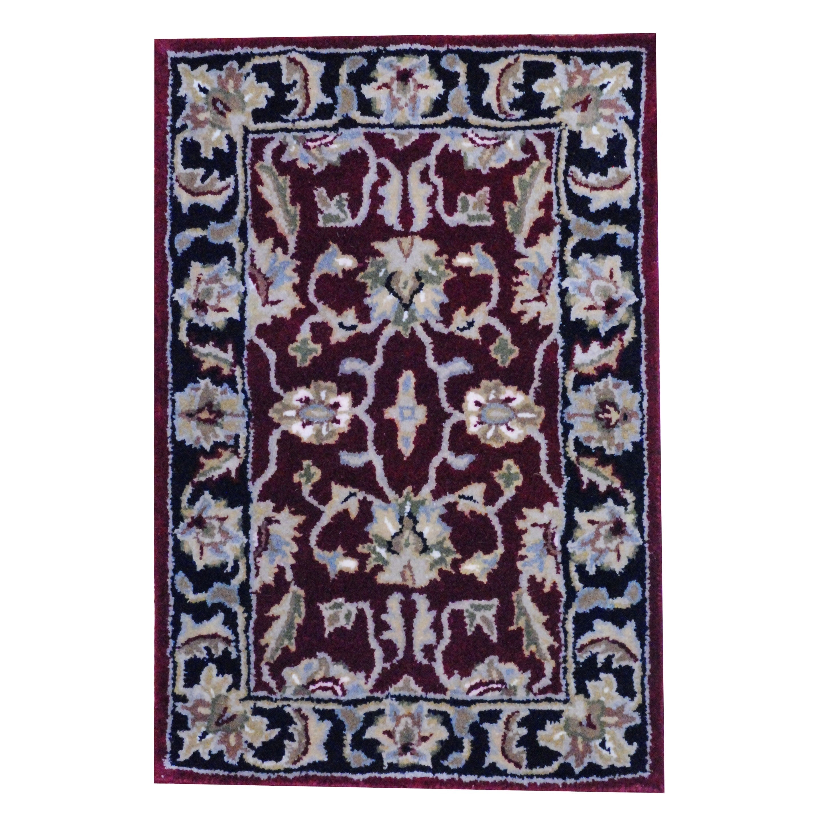 Handmade Herat Oriental Indo Mahal Wool Rug India 2 X 3