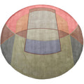 Herat Oriental Indo Hand Tufted Tibetan Wool Round Rug 8 X 8 8 X 8