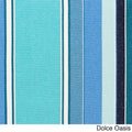 Indoor Outdoor 19 Inch Striped Chair Cushion With Sunbrella Fabric