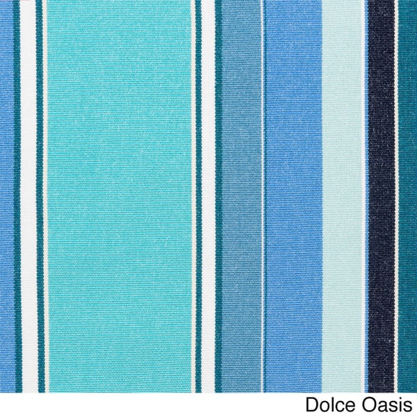 Indoor Outdoor 19 Inch Striped Chair Cushion With Sunbrella Fabric