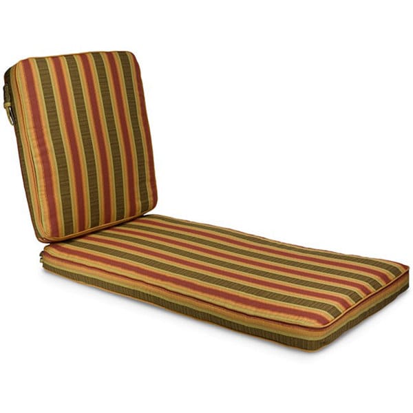 Indoor Outdoor 25 Inch Wide Striped Chaise Lounge Cushion With Sunbrella Fabric 79 In L X 25 In W