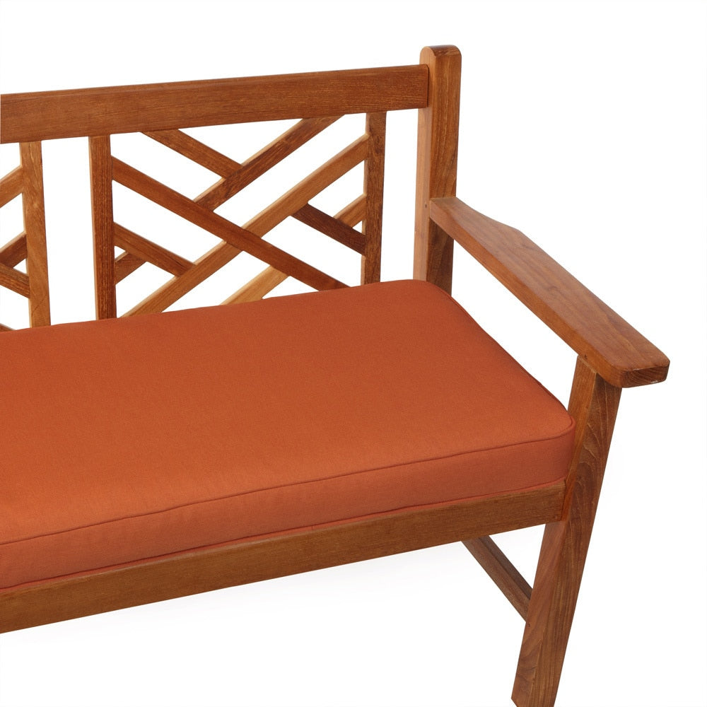Indoor Outdoor 48 Bench Cushion With Sunbrella Fabric Solid Traditional