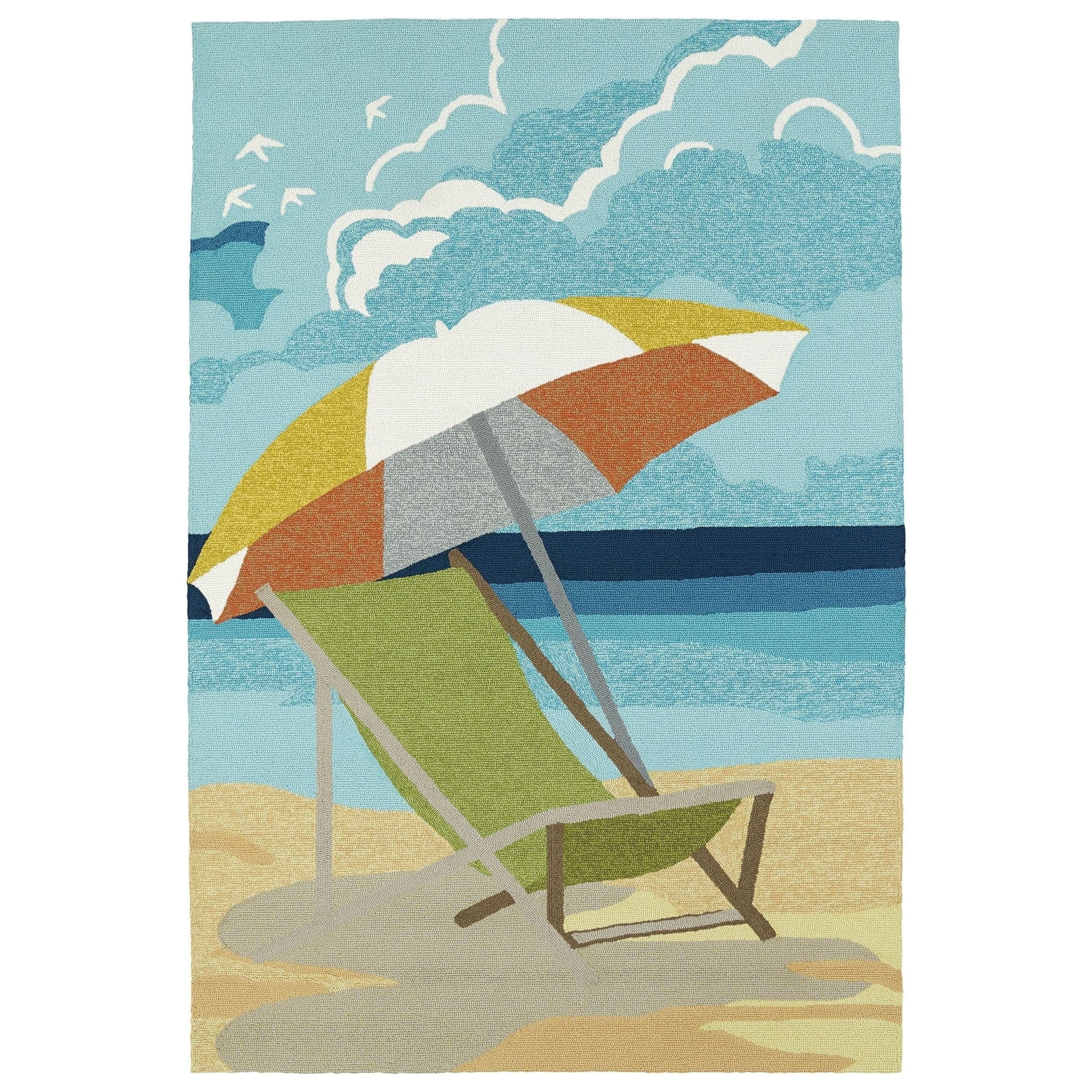 Indoor Outdoor Beachcomber Shade Multi Rug 9 X 12