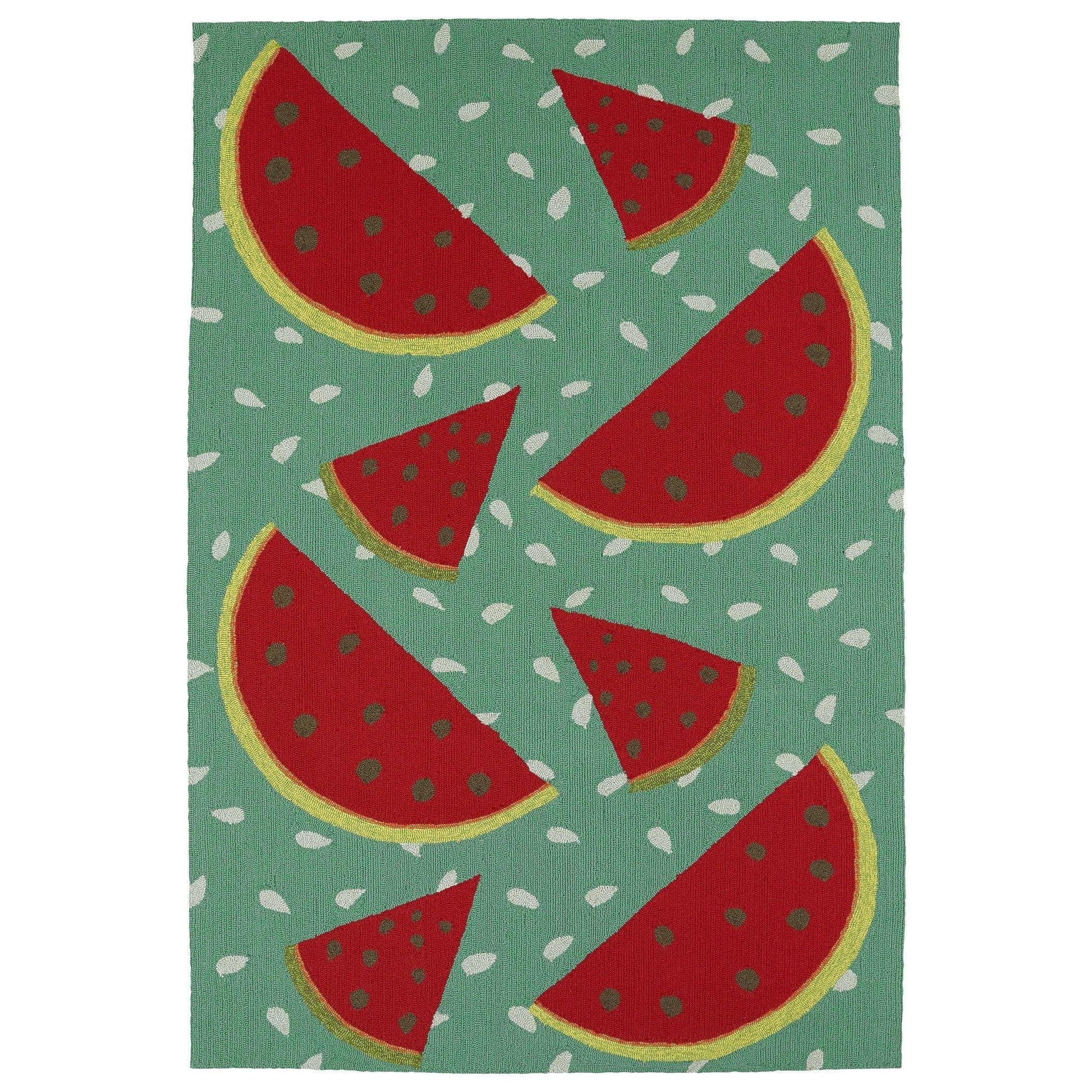 Indoor Outdoor Beachcomber Watermelon Rug 5 X 76
