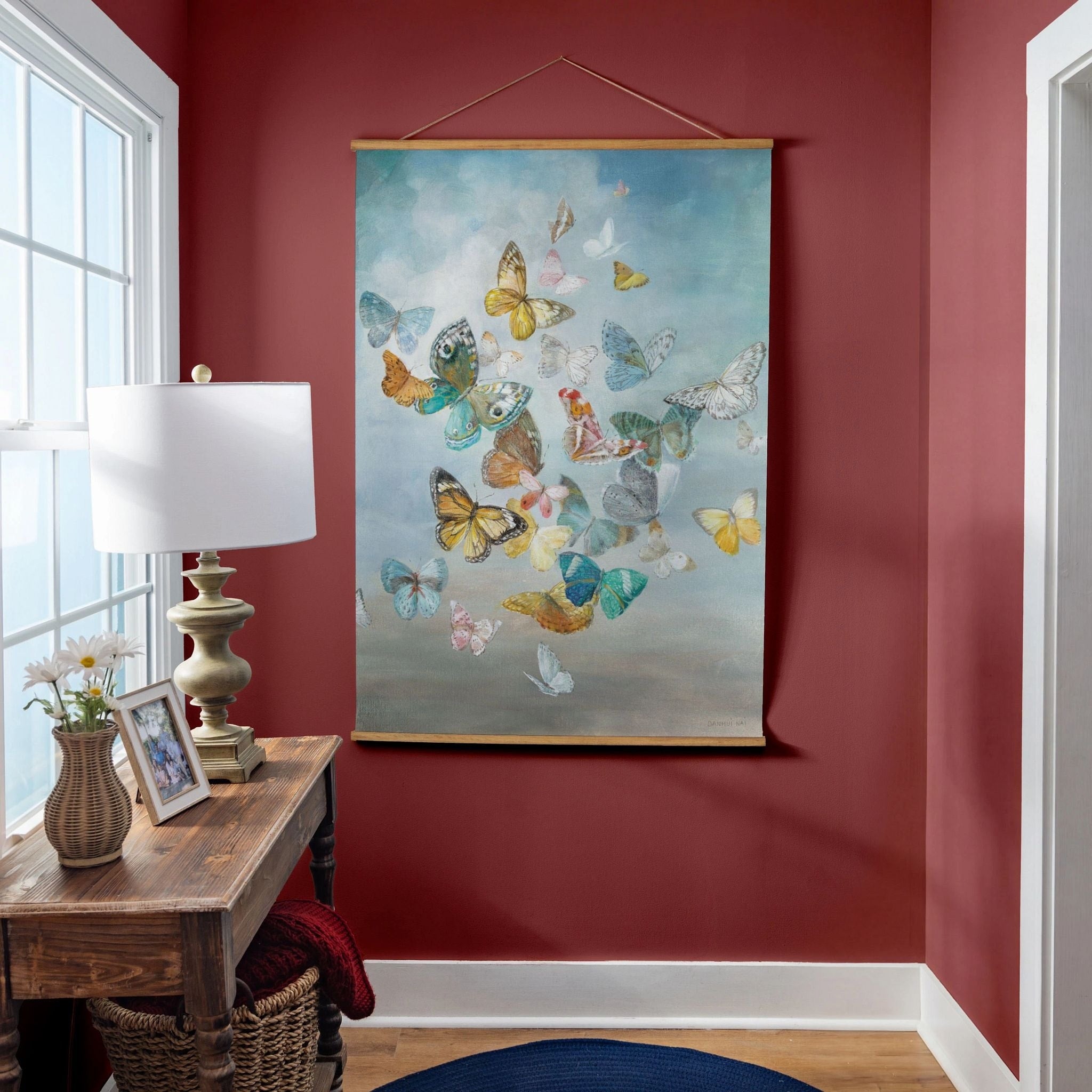 Indoor Wall Decor Canvas Tapestry Butterflies In Flight