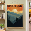 Indoor Wall Decor Canvas Tapestry Respect The Locals