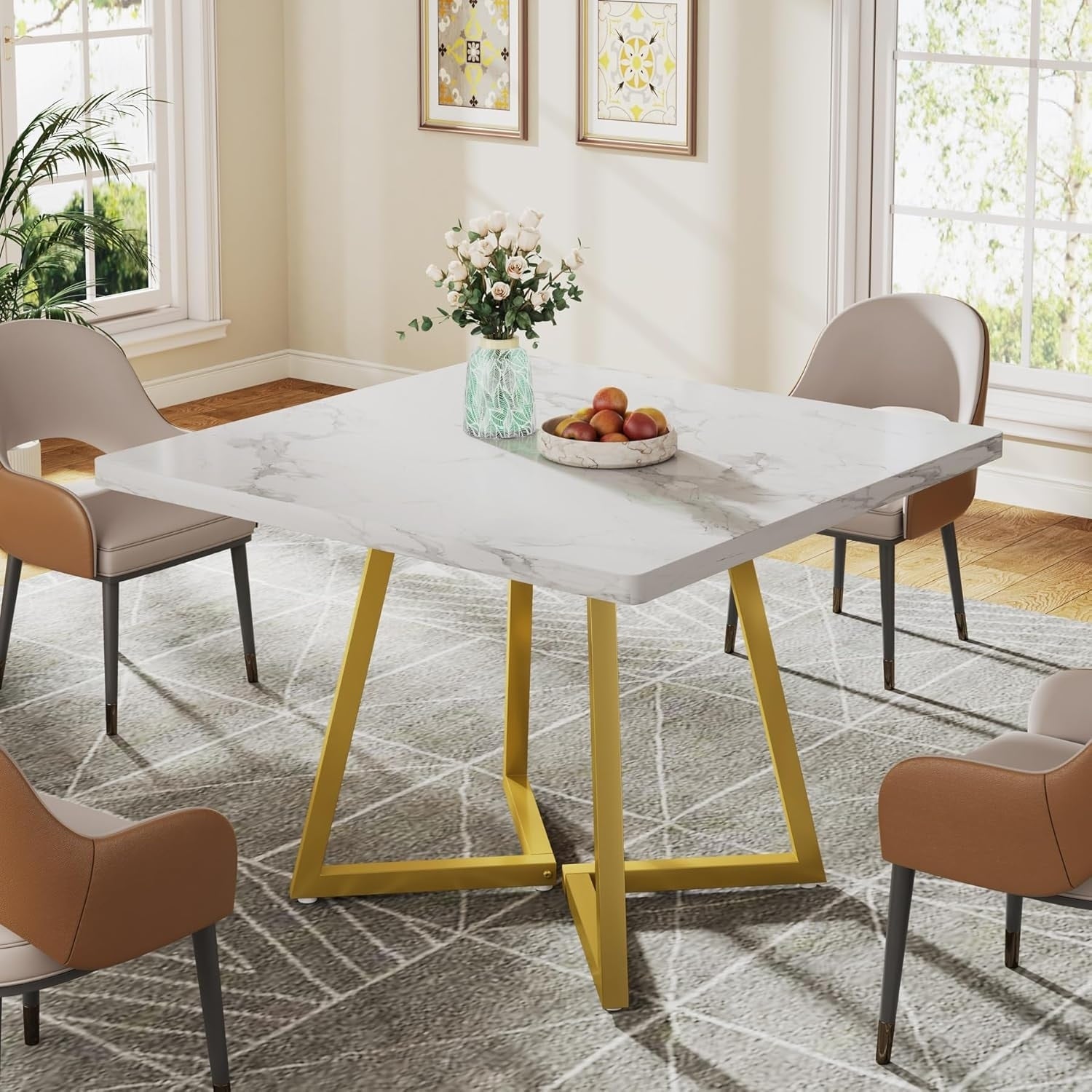 Industrial Dining Table For 2 4 31.5 Small Round Square Dinner Table For Kitchen 31.5 W X 31.5 D X 29.5 H