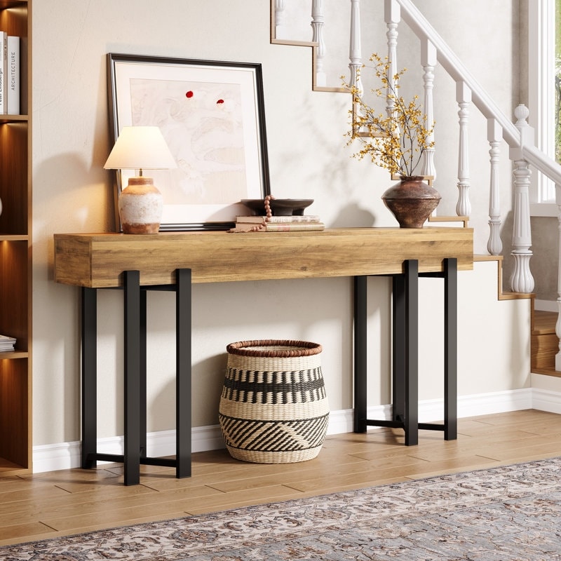 Industrial Entryway Table For Living Room