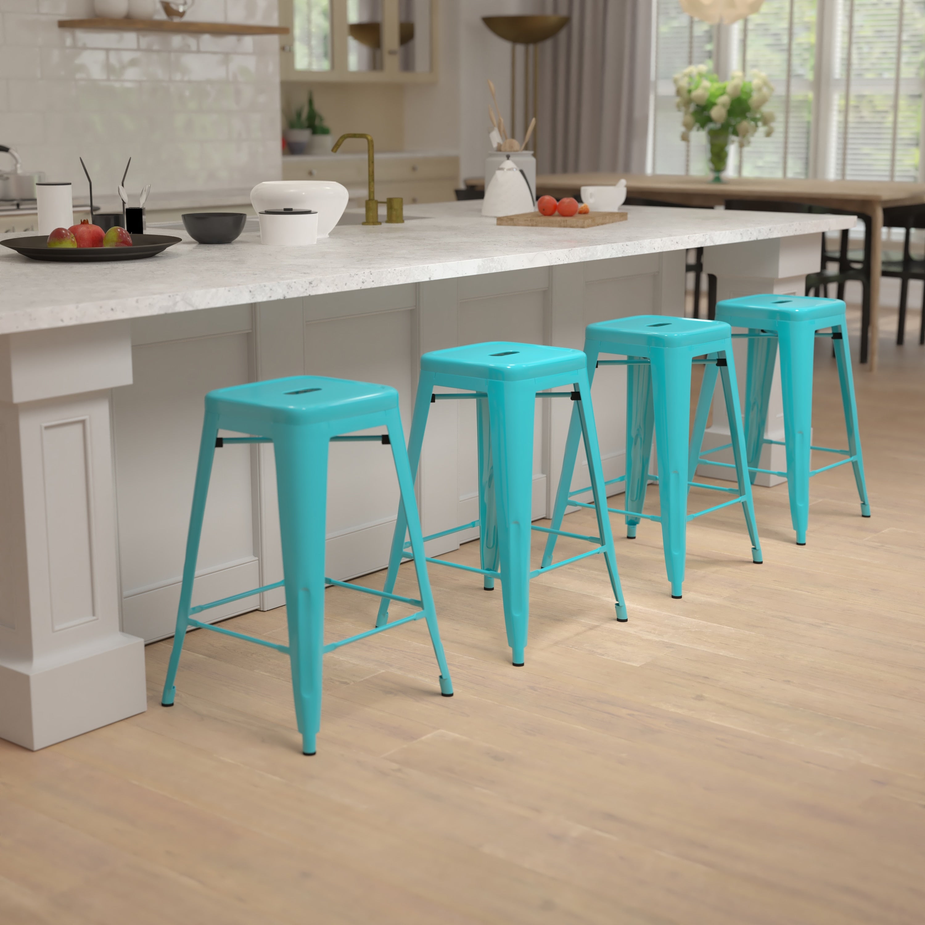 24 High Metal Stool