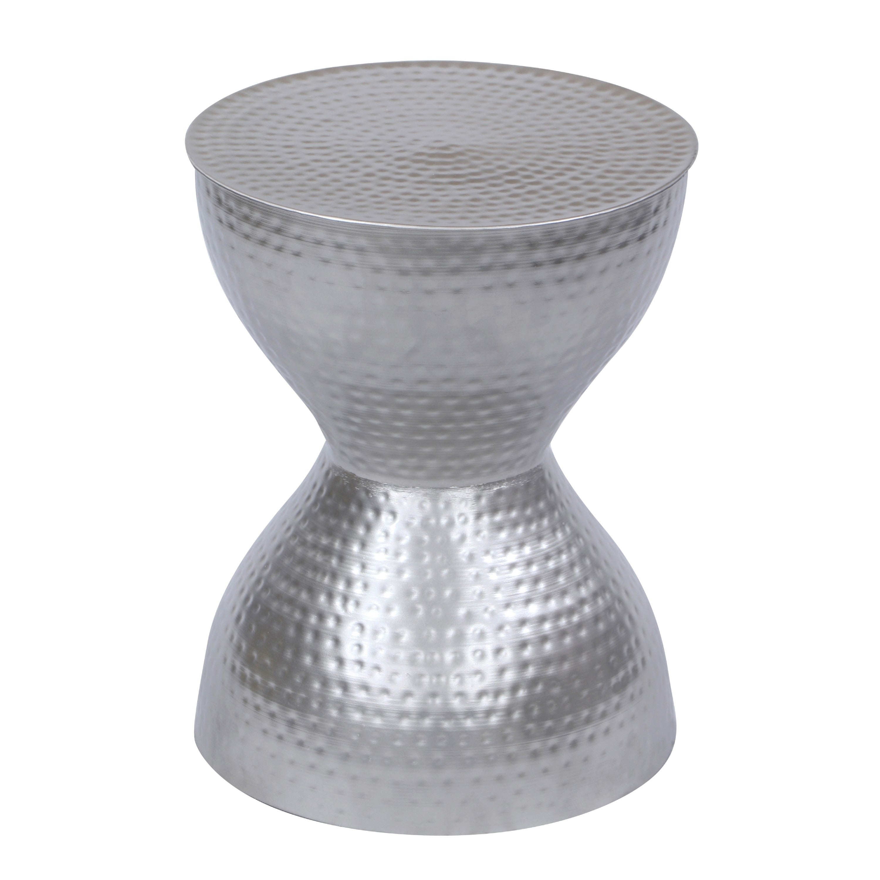Metal 18 Stool In Nickel Plated Finish With Sturdy Construction