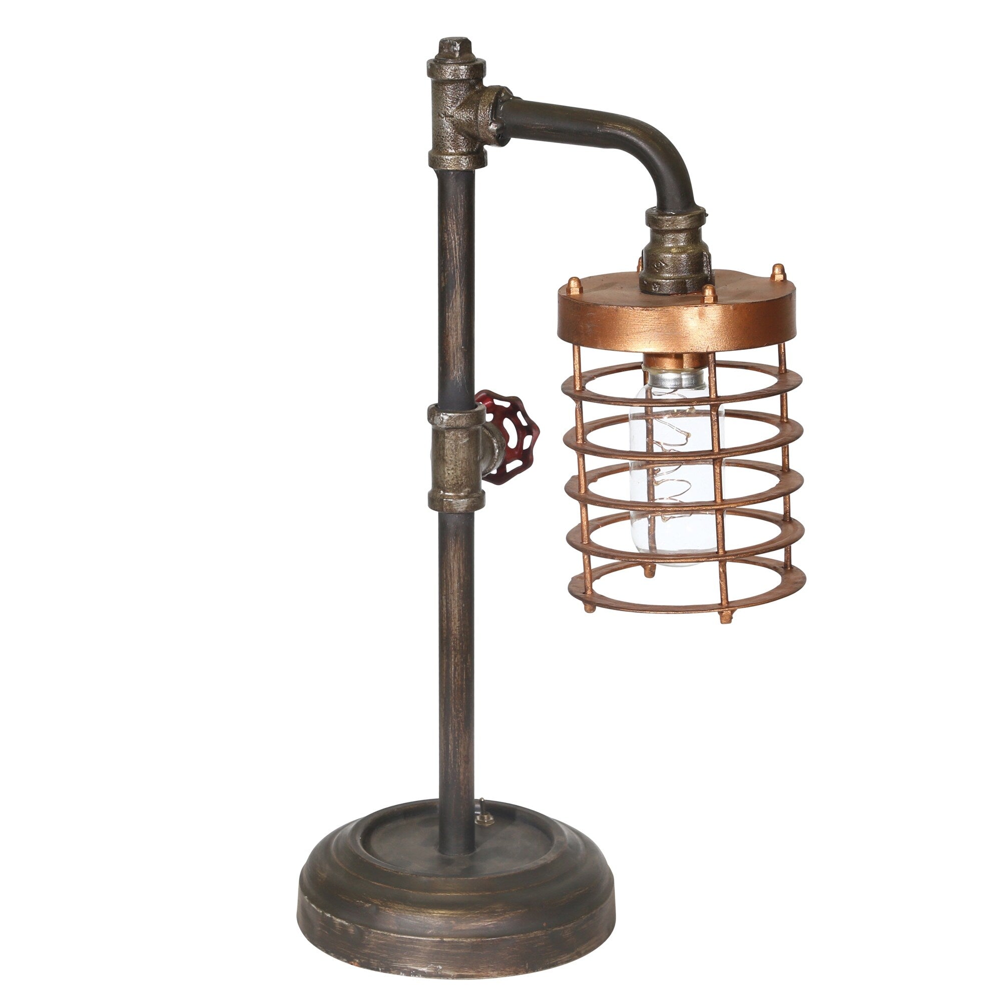 Metal Pipe Bo Table Lamp 17.5 H 10.5 X 6.25 X 17.5