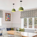Industrial Hanging Light Metal Resin Light Fixture For Kitchen Black Green Led Light N A