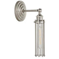 Industrial Wall Sconce With Nickel Finish