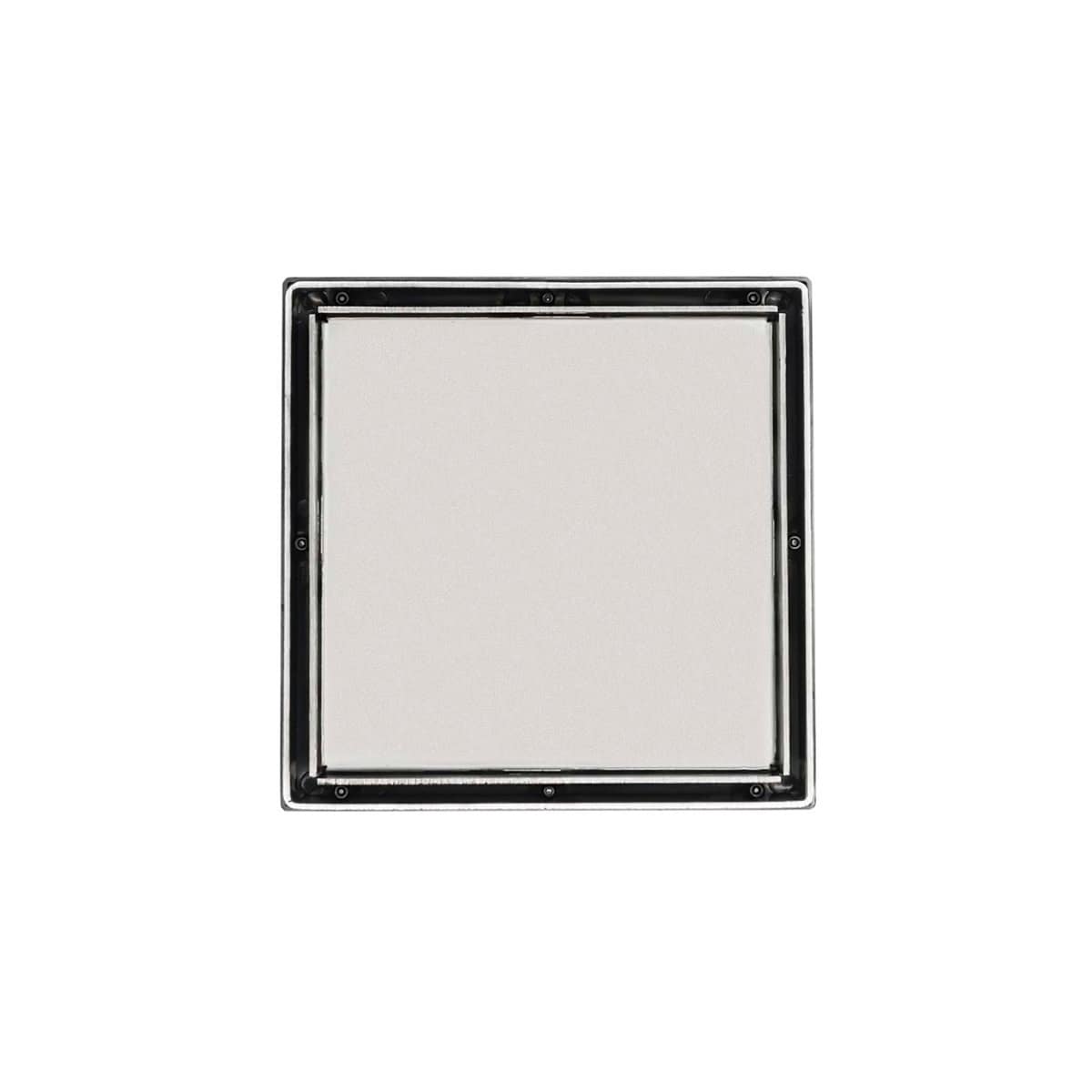 Infinity Drain Ltd5 2A Tile Drain 5In Drain Kit With Grate Assembly And Abs Clamp Down Drain