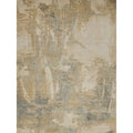 Infinity Power Loom Wool Nylon Silver Gray Area Rug