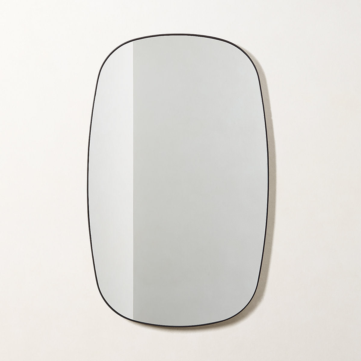 Infinity Modern Black Full-Length Floor Mirror 48inx76in