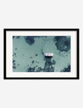 Aerial Ocean Bliss Photography Print by Ingrid Beddoes