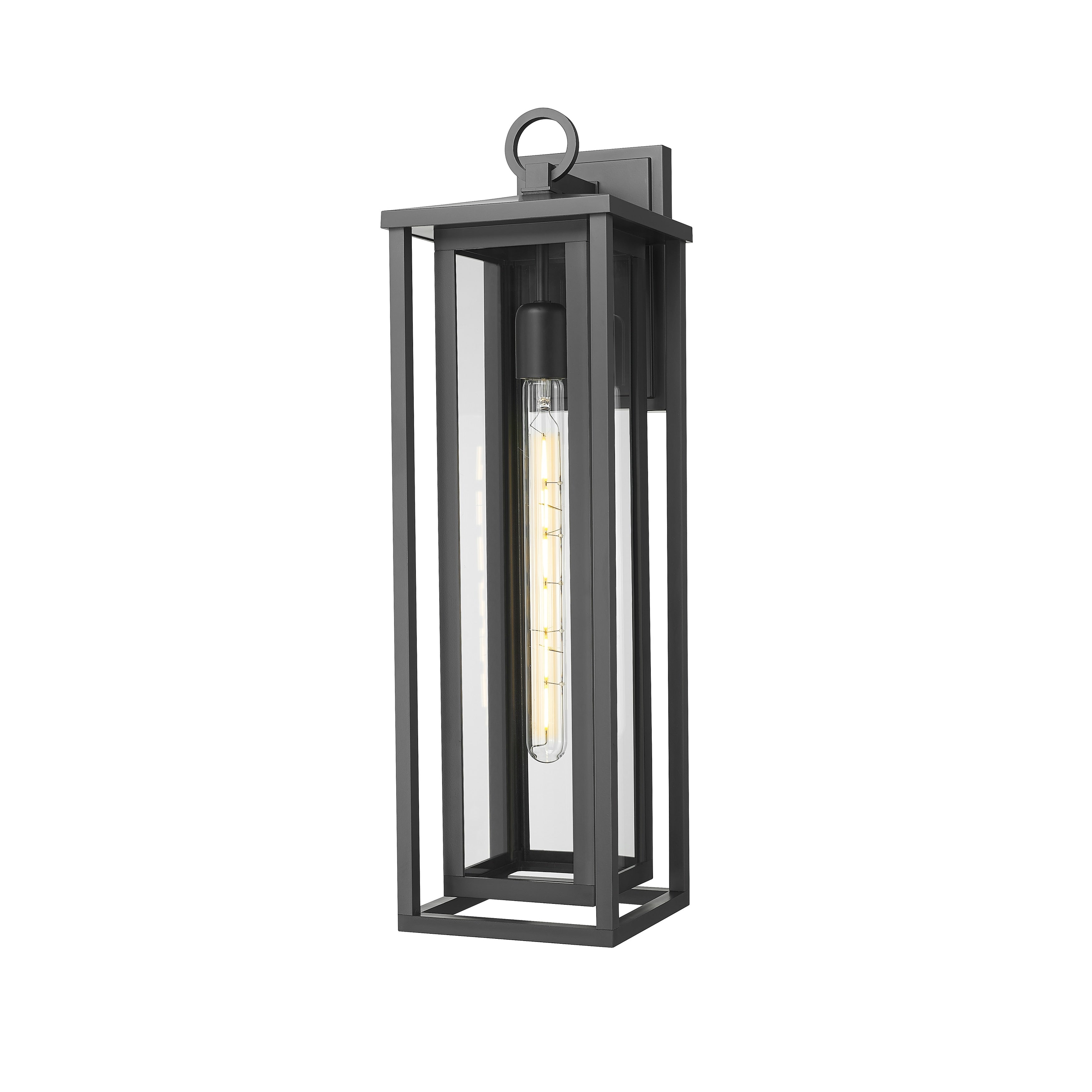 Innovations Lighting Ashland Collection 1 Light 23 Black Matte Outdoor Wall Sconce
