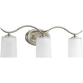 Progress Lighting Silvertone Inspire Collection 3 Light Brushed Nickel Bath Light