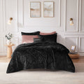 Intelligent Design Isabel Blush Velvet Duvet Cover Set