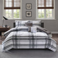 Intelligent Design Jax Black Plaid 5 Piece Comforter Set