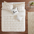 Intelligent Design Khloe Metallic Printed 5 Piece Duvet Cover Set 2 Color Option