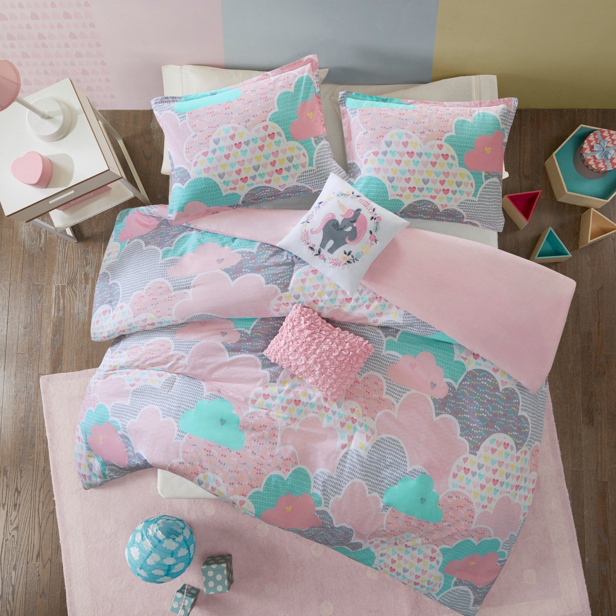 Urban Habitat Kids Bliss Blue Cotton 5 Piece Duvet Cover Set