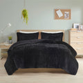 Intelligent Design Leena Shaggy Faux Fur Comforter Set 2 Color Option