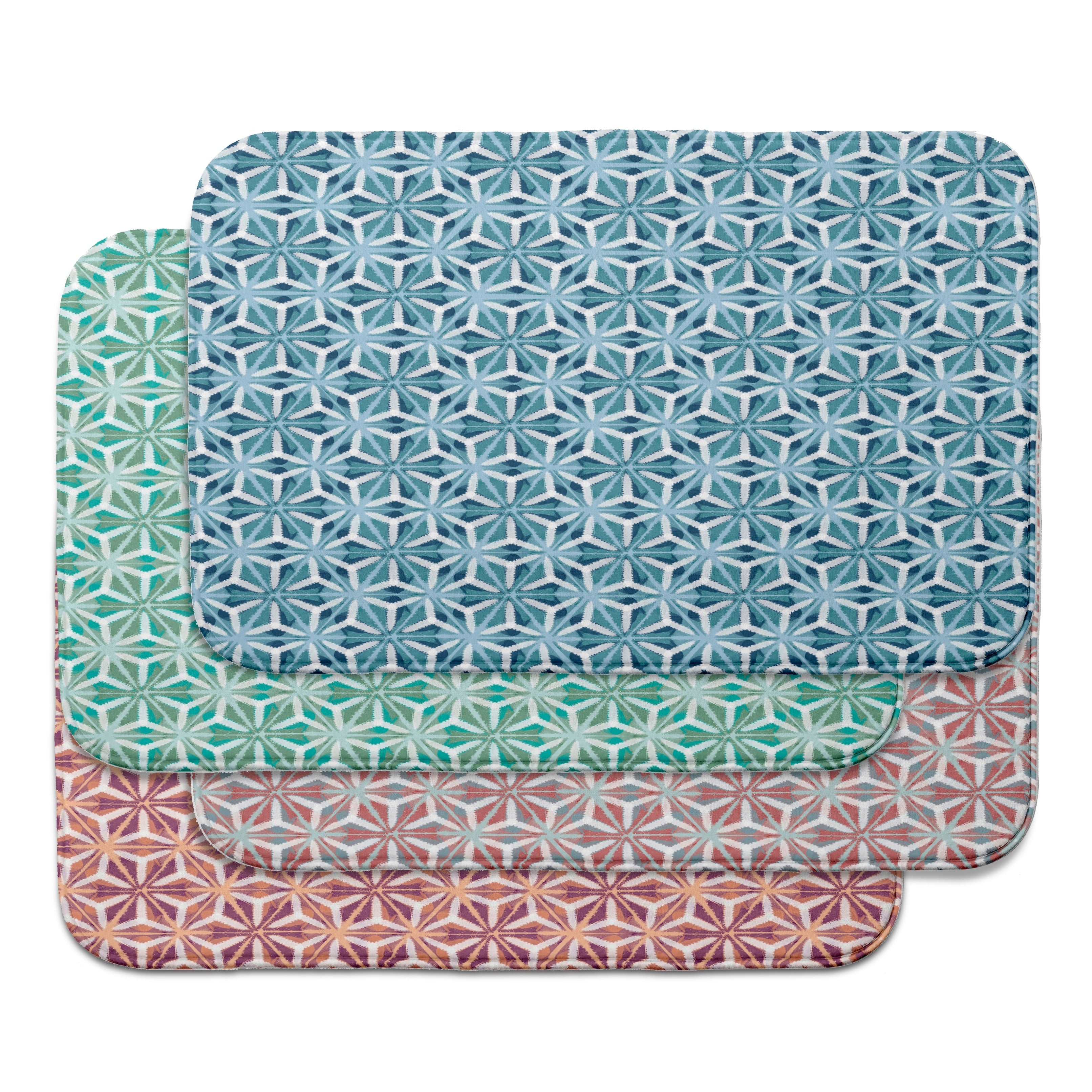 Intercoastal Waterway Water Mosaic Bath Mat