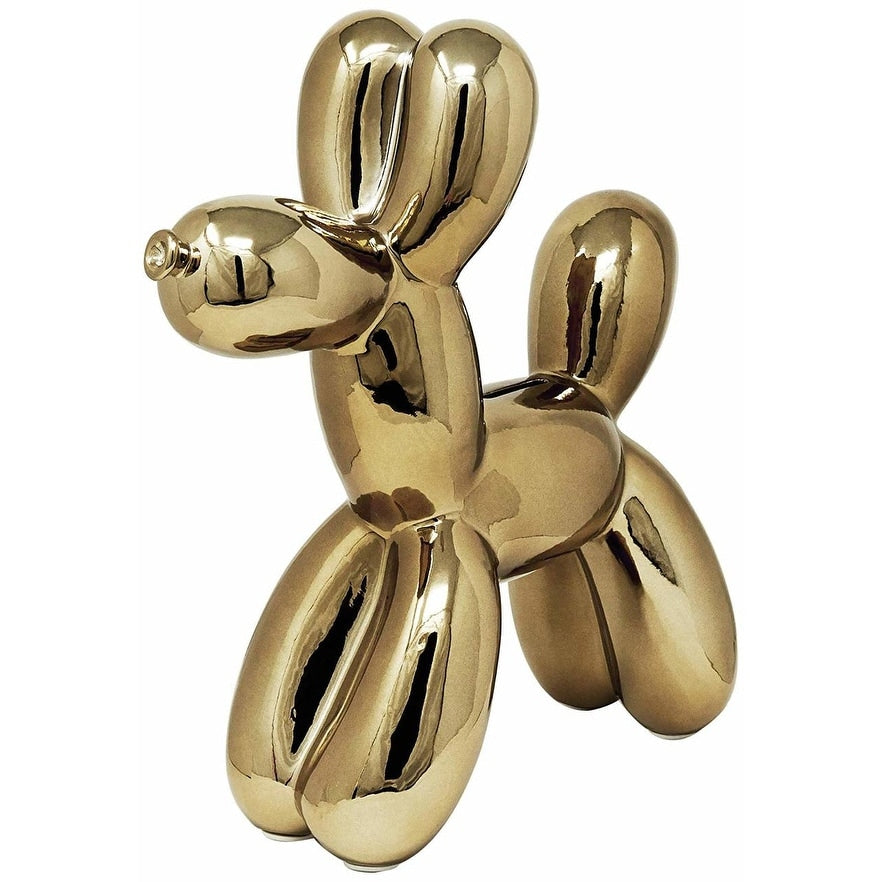 Interior Illusions Plus Bronze Balloon Dog Bank 12 Tall