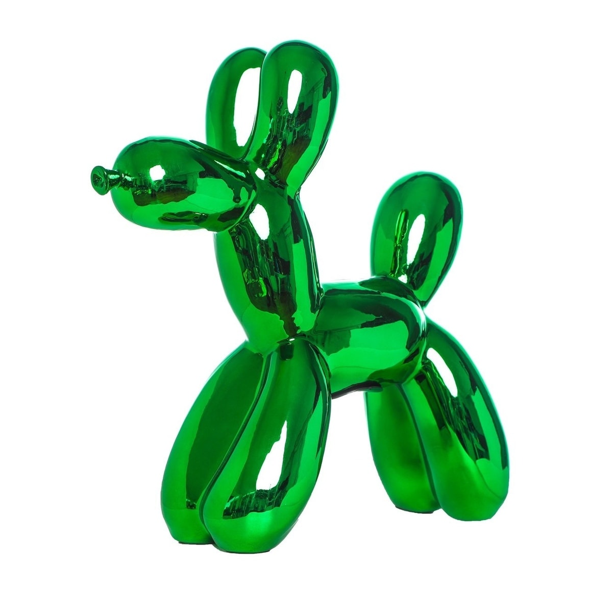Interior Illusions Plus Kelly Green Balloon Dog Bank 12 Tall