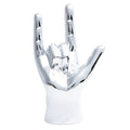 Interior Illusions Plus Silver Rock On Hand Tabletop Decor 9 Tall