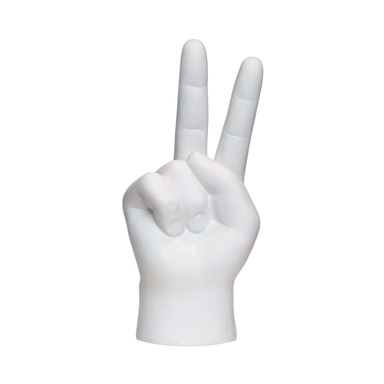 Interior Illusions Plus White Peace Sign Tabletop 8 Tall