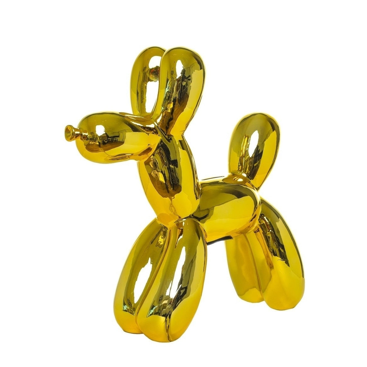 Interior Illusions Plus Yellow Balloon Dog Bank 12 Tall