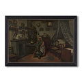 Interior C 1865 1870 Henri De Braekeleer Custom Framed Canvas