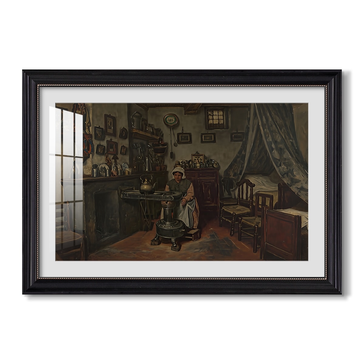 Interior C 1865 1870 Henri De Braekeleer Custom Framed Print