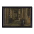 Interior Of A Church 1871 Henri De Braekeleer Custom Framed Canvas
