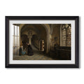 Interior Of The Church C 1865 1869 Henri De Braekeleer Custom Framed Print
