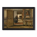 Interior Of The Terninck Institution In Antwerp 1884 Henri De Braekeleer Custom Framed Canvas