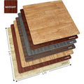 Interlocking Floor Mat Mahogany Wood Print 12 Pieces 24X24