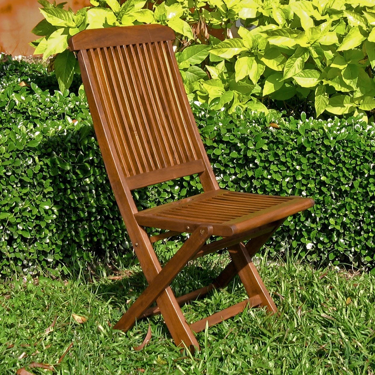 International Caravan Acacia Tivoli Folding Chair Set Of 2