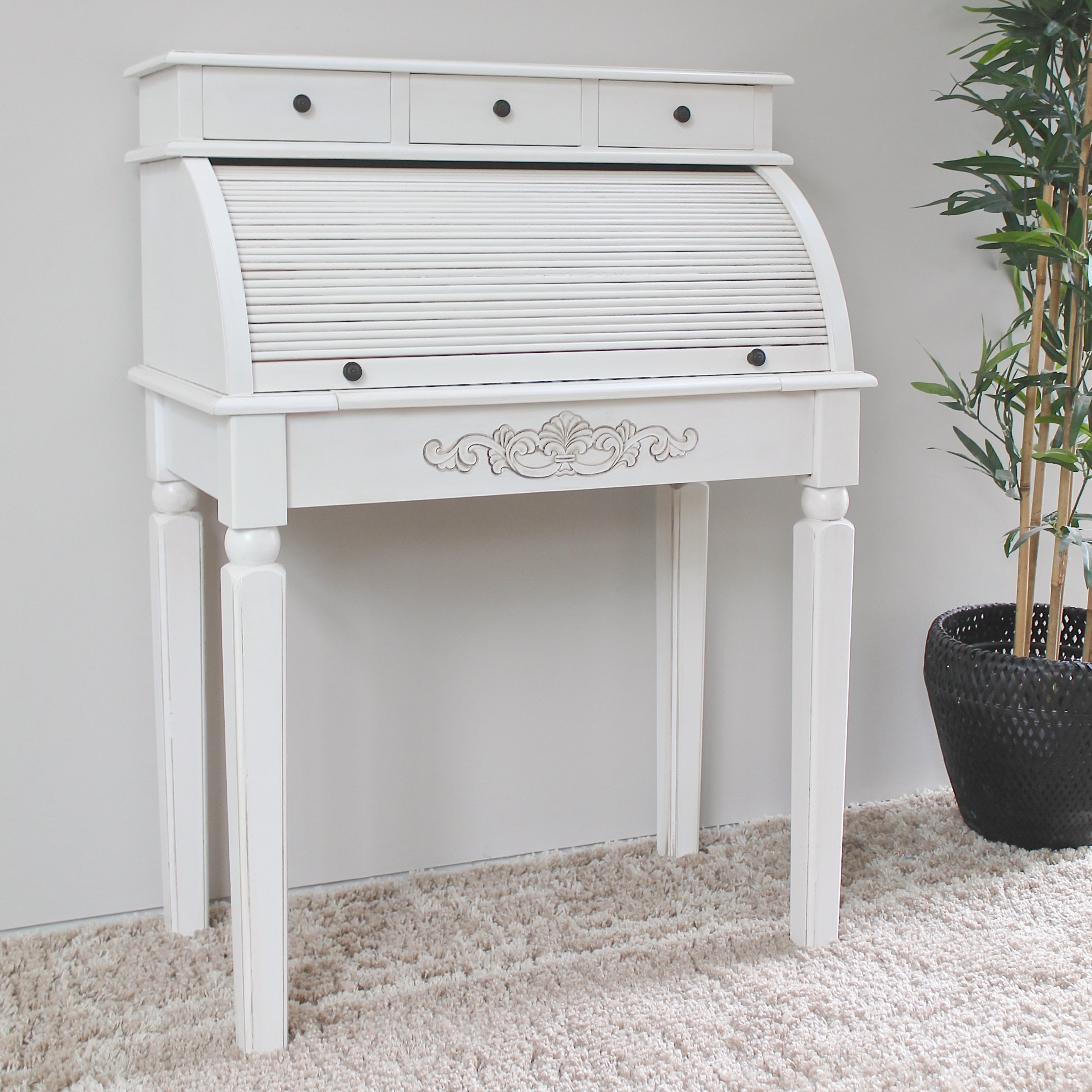 International Caravan Windsor Roll Top Student Desk